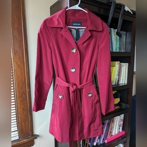 London Fog Raspberry Raincoat
